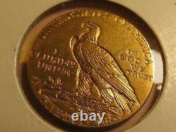 1912 $5 Indian head GOLD U. S. Coin Five Dollars fine half eagle