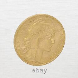 1912 France Gold 20 Francs Rooster Coin 90% Fine Gold Bullion Coin Paris Mint