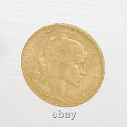 1912 France Gold 20 Francs Rooster Coin 90% Fine Gold Bullion Coin Paris Mint