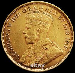 1912 Gold Canada $5 Dollar King George V Coin Choice Extra Fine