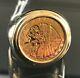 1912 Liberty Eagle 2 1/2 Dollar Coin 14k Gold Man's Ring Size 10.5