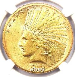 1912-S Indian Gold Eagle $10 Coin Certified NGC AU58 Rare San Francisco Coin