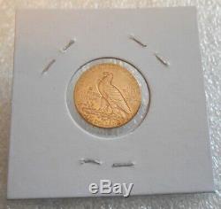 1913 Gold Indian Head $2.50 Quarter Eagle Fine Gold Bullion Coin 4.18 Grams