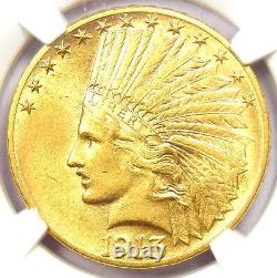 1913-S Indian Gold Eagle $10 Coin Certified NGC AU58 Rare San Francisco Coin