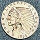 1914-d $2.50 Indian Head Quarter Eagle Gold Xf! Better Date