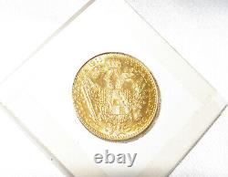 1915 AUSTRIA 1 DUCAT FRANZ JOSEPH GOLD COIN RESTRIKE. 986 FINE GOLD=23 3/4k