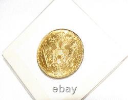 1915 AUSTRIA 1 DUCAT FRANZ JOSEPH GOLD COIN RESTRIKE. 986 FINE GOLD=23 3/4k