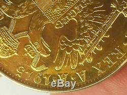 1915 AUSTRIAN 4 DUCAT GOLD COIN (. 4438 TROY OUNCE) SET IN 14K BEZEL 17.5gm