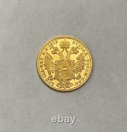 1915 Austria 1 Ducat- Francis Joseph I. Contains. 1106 oz of. 986 fine Gold