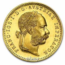 1915 Austria Gold 1 Ducat Coin. 1106 oz Fine Gold BU Restrikes