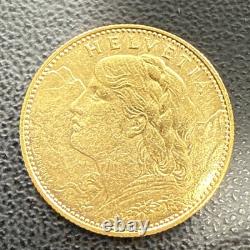 1915 B Switzerland Confederation Helvetia 10 Francs. 900 Fine Gold Coin KM# 36 1915 B Switzerland Confederation Helvetia 10 Francs. 900 Fine Gold Coin KM# 36