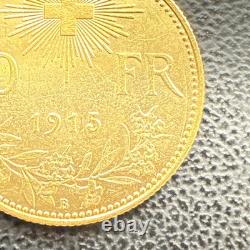 1915 B Switzerland Confederation Helvetia 10 Francs. 900 Fine Gold Coin KM# 36 1915 B Switzerland Confederation Helvetia 10 Francs. 900 Fine Gold Coin KM# 36