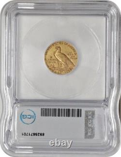 1915 Indian Head $2 1/2 Gold $2.50 ICG EF40 Extra Fine XF 40