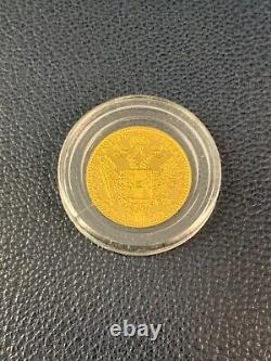 1915 ONE (1) Ducat. 986 Pure FINE Gold MS Austrian Coin. 1106 T. Ounce Restrike