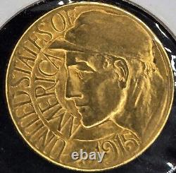 1915 S Panama-Pacific Gold Dollar Brilliant Uncirculated Low Mintage of 15,000