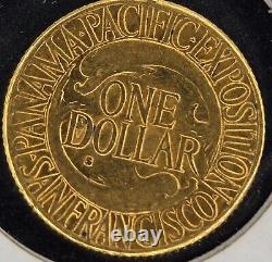 1915 S Panama-Pacific Gold Dollar Brilliant Uncirculated Low Mintage of 15,000