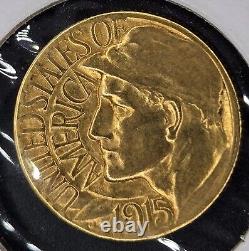 1915 S Panama-Pacific Gold Dollar Brilliant Uncirculated Low Mintage of 15,000