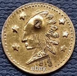1918 British Columbia Gold Canada Canadian Gold Token XF AU Details #82164