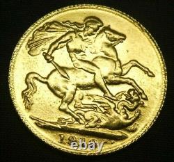 1918 Great Britain UK Sovereign 0.2355 Oz Fine Gold Coin