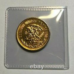 1919 Mexico Gold 20 Pesos Coin, Contains 15 grams of Fine Gold, 0.4823 AGW