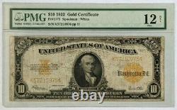 1922 $10 United States Certificate in Gold Coin Note FR-1173 PMG Fine 12 Net