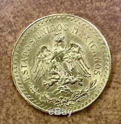 1922 Mexico Gold 50 Pesos 1.2 Troy ounces fine gold. Original coin AU with box
