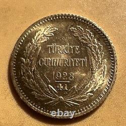1923/41 Republic of Turkey 25 Kurush Ataturk. 917 Fine Gold Coin KM# 851 1923/41 Republic of Turkey 25 Kurush Ataturk. 917 Fine Gold Coin KM# 851