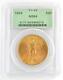 1924 $20 St. Gaudens Double Eagle Pcgs Graded Ms64.900 Fine Gold Coin