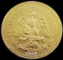 1924 Gold Mexico 50 Pesos Winged Victory Coin Scarce Date Extra Fine