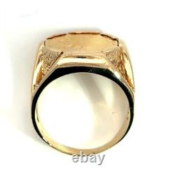 1926 2.5 Dollars Indian Head Fine Gold Coin & 14K Gold Ring 22.2grams Size 13.75 1926 2.5 Dollars Indian Head Fine Gold Coin & 14K Gold Ring 22.2grams Size 13.75