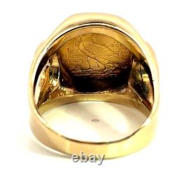 1926 2.5 Dollars Indian Head Fine Gold Coin & 14K Gold Ring 22.2grams Size 13.75 1926 2.5 Dollars Indian Head Fine Gold Coin & 14K Gold Ring 22.2grams Size 13.75