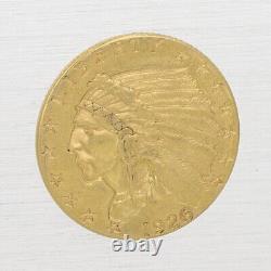 1926 $2.50 Indian Head Quarter Eagle Fine Early Gold Coin US Coin