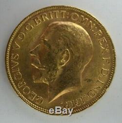 1927 British Gold Sovereign 0.917 Fine 0.234 oz AGW Raw