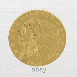 1928 $2.50 Indian Head Quarter Eagle Fine Early Gold Coin US Coin