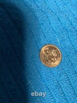 1945 (2 1/2) PESOS. 900 Fine DOS Y MEDIA MEXICAN GOLD COIN. EXACT COIN IN PHOTO