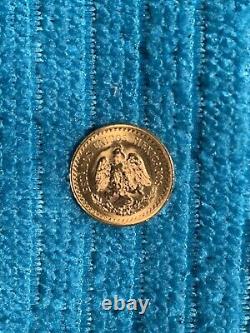 1945 (2 1/2) PESOS. 900 Fine DOS Y MEDIA MEXICAN GOLD COIN. EXACT COIN IN PHOTO