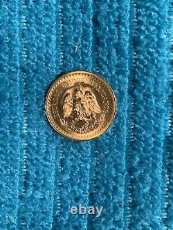 1945 (2 1/2) PESOS. 900 Fine DOS Y MEDIA MEXICAN GOLD COIN. EXACT COIN IN PHOTO