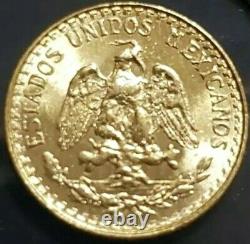 1945 MEXICAN DOS PESOS 2 PESO GOLD COIN. 900 Fine Gold