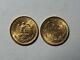 1945 Mexico 2 Pesos. 900 Fine Gold. 0482 Agw