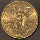 1947 Mexico 50 Pesos Gold Coin 1.2056 Troy Ounces 0.90 Fine Choice Gem Bu 08318