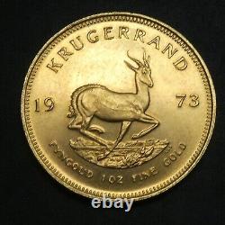 1973 South Africa Krugerrand 1 Oz Fine Gold Coin BU Brilliant Uncirculated