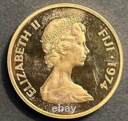 1974 Fiji 1/2 oz fine Gold Rare Coin + Trial Strike near MELT VALUE 1974 Fiji 1/2 oz fine Gold Rare Coin + Trial Strike near MELT VALUE