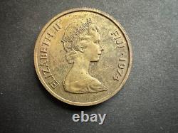 1974 Fiji 1/2 oz fine Gold Rare Coin + Trial Strike near MELT VALUE 1974 Fiji 1/2 oz fine Gold Rare Coin + Trial Strike near MELT VALUE