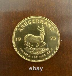 1975, 1 oz. Fine Gold Krugerrand, South Africa