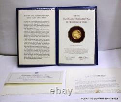 1975 One Hundred Balboa Gold Coin Of The Republic Of Panama 8.16 Grams Fine Gold