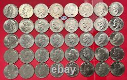 1976 IKE Eisenhower Bicentennial Dollars Lot of 40 Coins VG to AU #E510