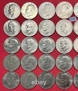 1976 IKE Eisenhower Bicentennial Dollars Lot of 40 Coins VG to AU #E510