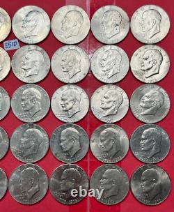 1976 IKE Eisenhower Bicentennial Dollars Lot of 40 Coins VG to AU #E510