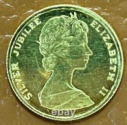 1977 Bermuda $50 Dollars Gold Coin by Valcambi 4g. 900 Fine, Only 3,950 Minted