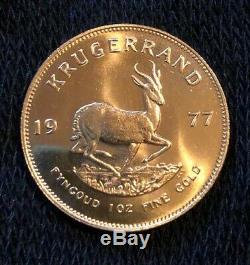 1977 Gold Krugerrand 1 oz Fine Pure Gold South African